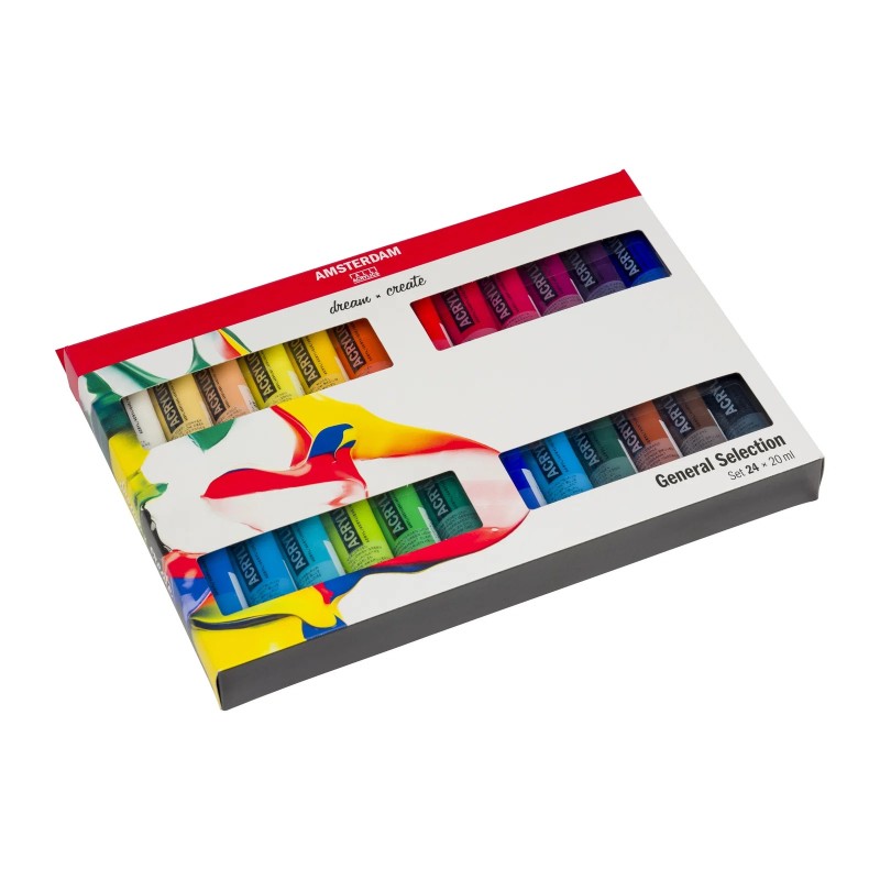 Amsterdam : Standart Akrilik Boya Seti : General Selection : 24 Renk x 20 ml