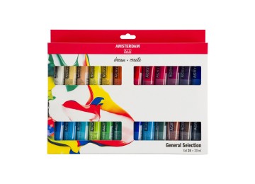 Amsterdam : Standart Akrilik Boya Seti : General Selection : 24 Renk x 20 ml