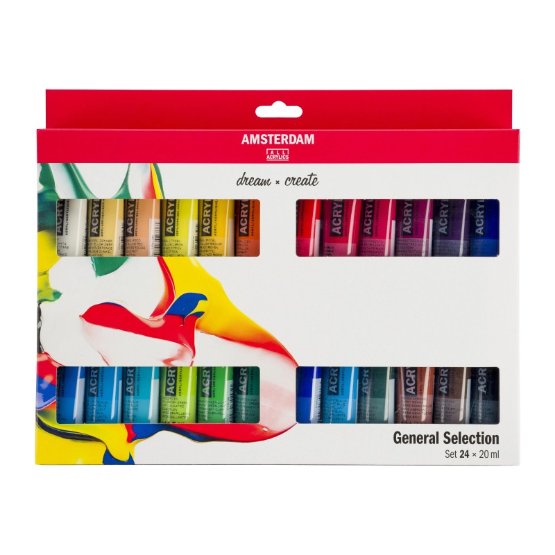 Amsterdam : Standart Akrilik Boya Seti : General Selection : 24 Renk x 20 ml