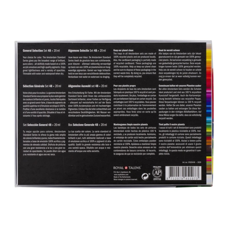 Amsterdam : Standart Akrilik Boya Seti : General Selection : 48 Renk x 20 ml