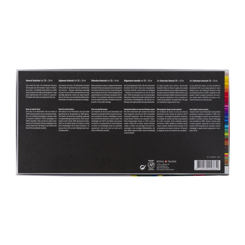 Amsterdam : Standart Akrilik Boya Seti : General Selection : 72 Renk x 20 ml