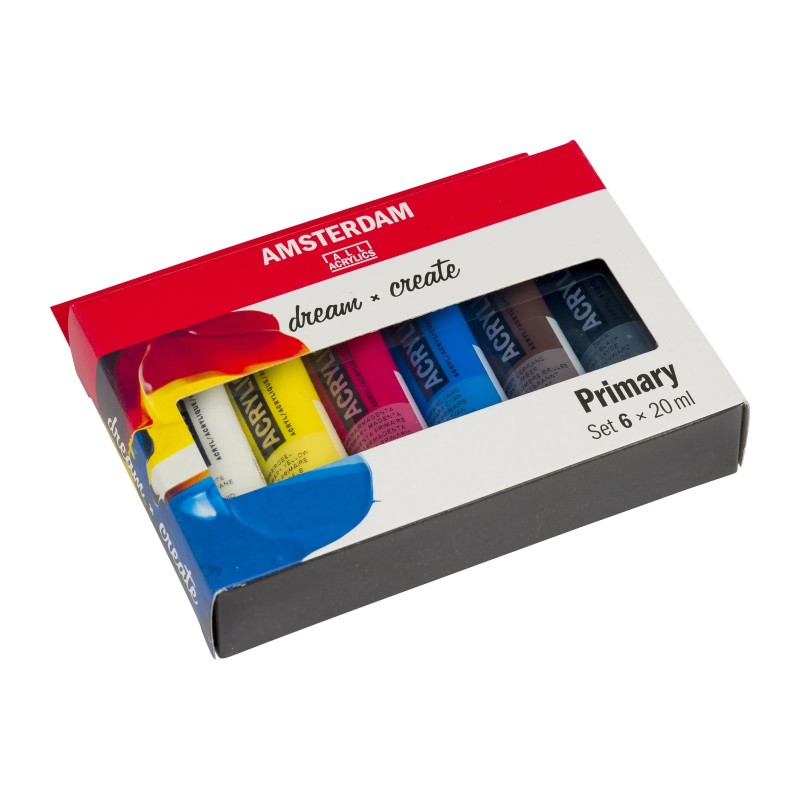 Amsterdam : Standart Akrilik Boya Seti : Primary Set : 6 Renk x 20 ml
