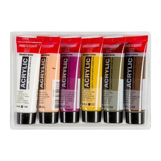 Amsterdam : Standart Akrilik Boya Seti : Portrait Set : 6 Renk x 20 ml