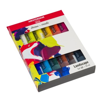 Amsterdam : Standart Akrilik Boya Seti : Landscape Set : 12 Renk x 20 ml