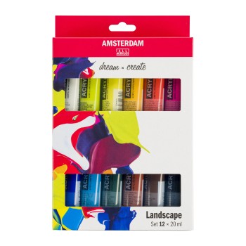 Amsterdam : Standart Akrilik Boya Seti : Landscape Set : 12 Renk x 20 ml