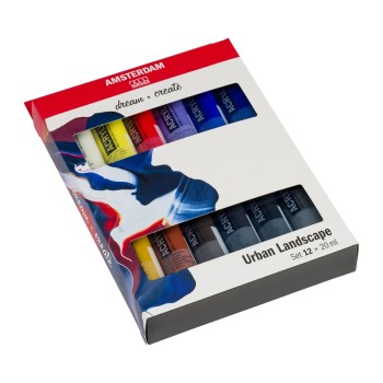 Amsterdam : Standart Akrilik Boya Seti : Urban Landscape Set : 12 Renk x 20 ml