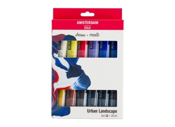 Amsterdam : Standart Akrilik Boya Seti : Urban Landscape Set : 12 Renk x 20 ml