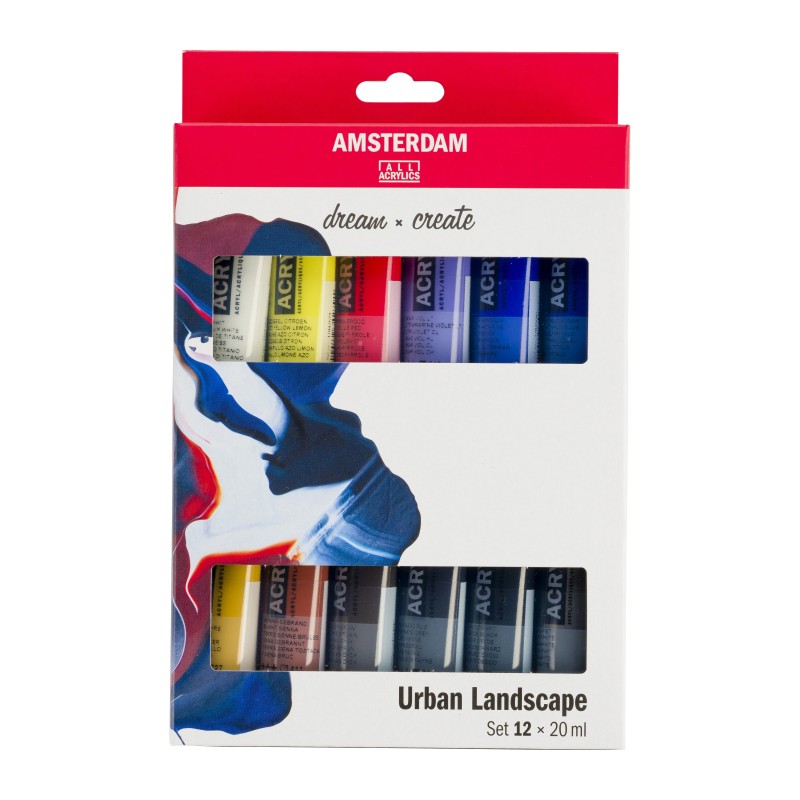 Amsterdam : Standart Akrilik Boya Seti : Urban Landscape Set : 12 Renk x 20 ml
