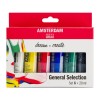 Amsterdam : Standart Akrilik Boya Seti : General Selection : 6 Renk x 20 ml