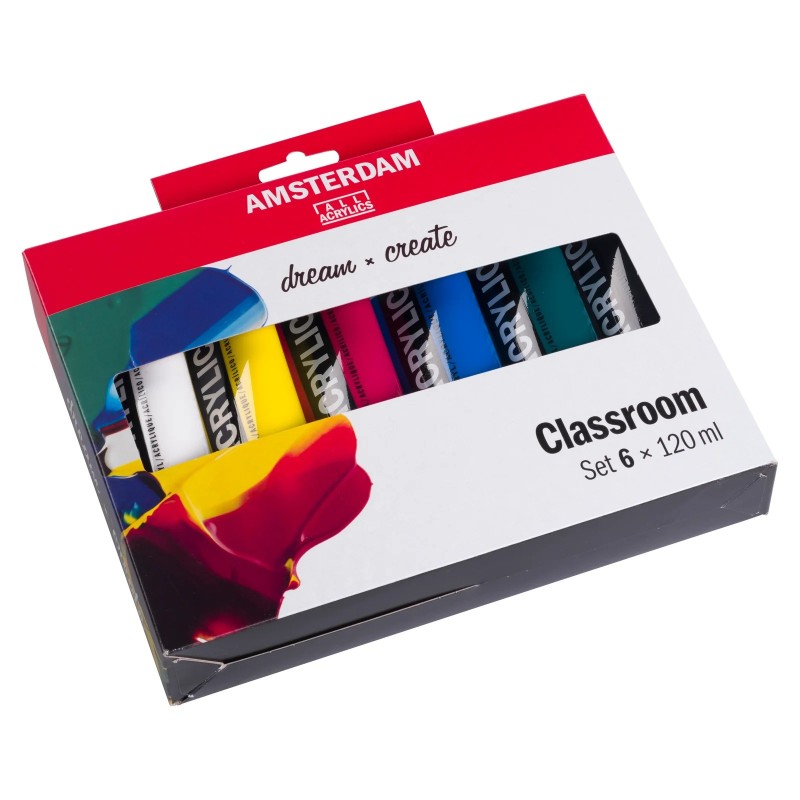 Amsterdam : Standart Akrilik Boya Seti : Clasroom Set : 6 Renk x 120 ml