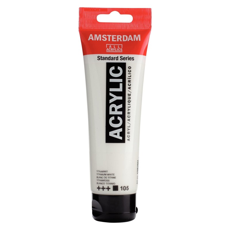 Amsterdam : Standart Akrilik Boya : 120 ml : Titanium White