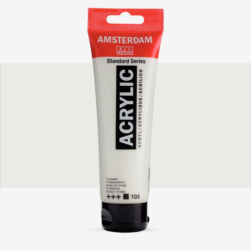 Amsterdam : Standart Akrilik Boya : 120 ml : Titanium White