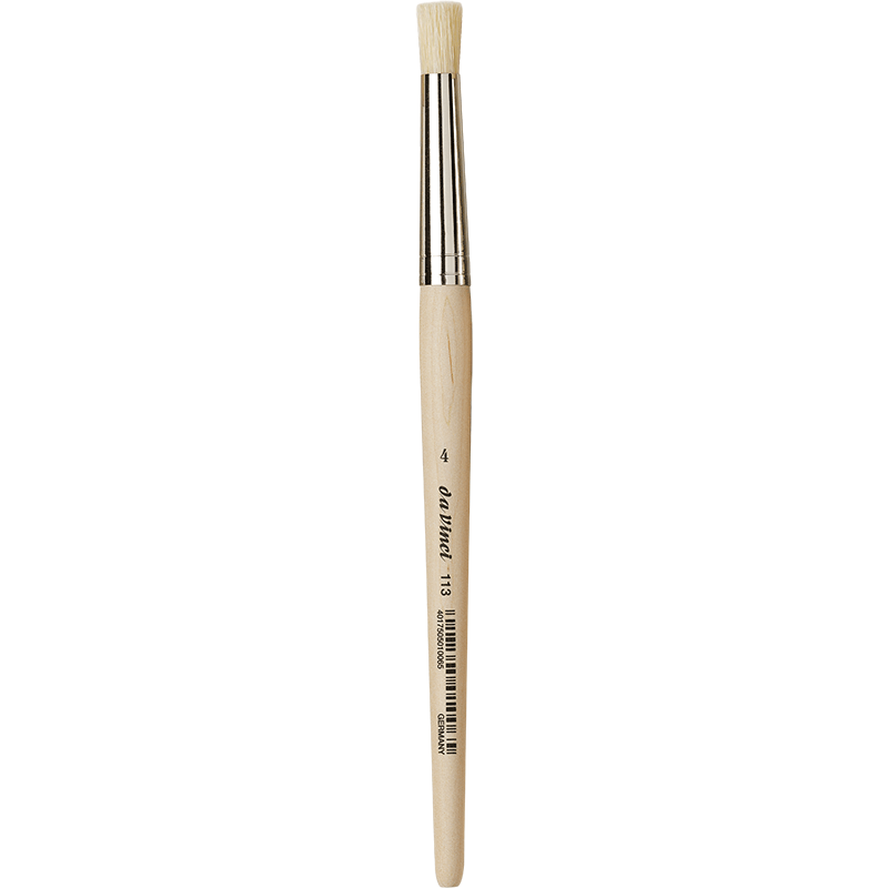Da Vinci : Silindir Uçlu Stencil Şablon Fırçası : Seri 113 : No.4