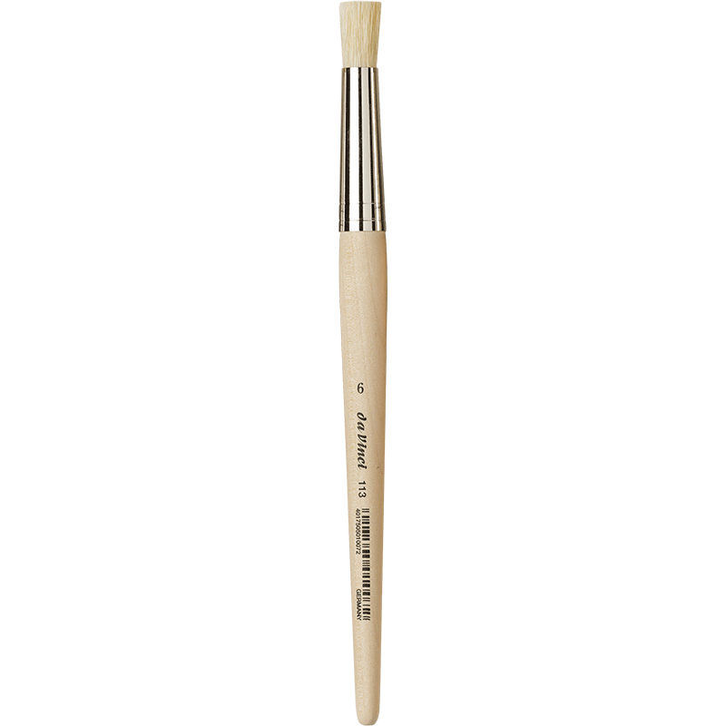 Da Vinci : Silindir Uçlu Stencil Şablon Fırçası : Seri 113 : No.6