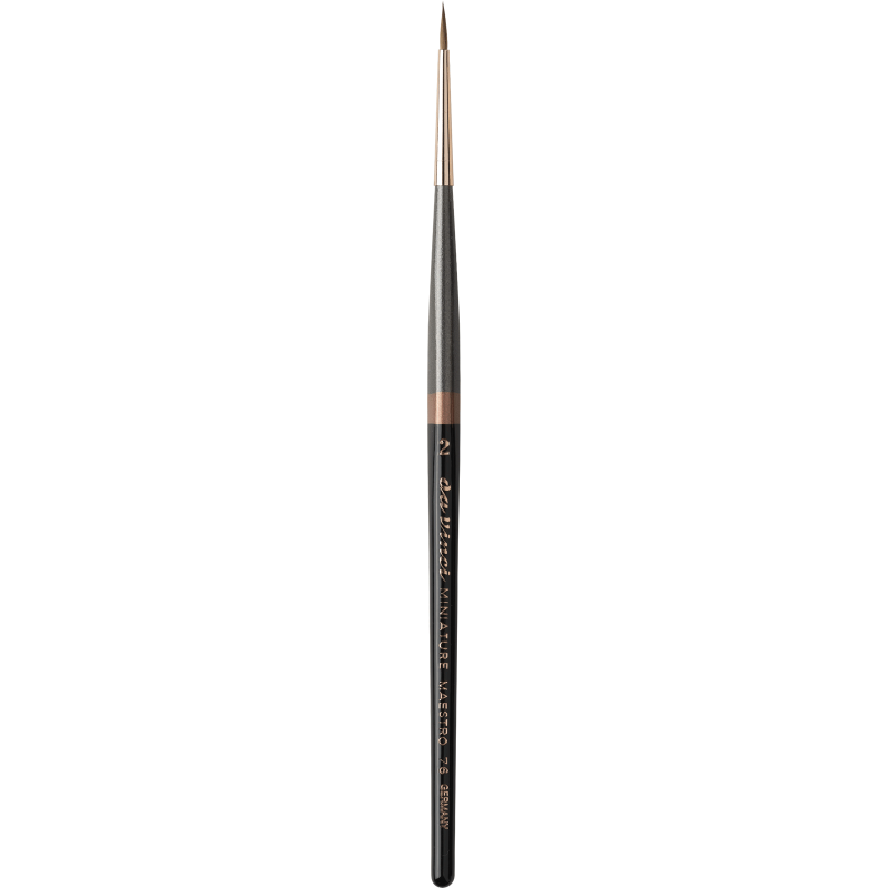 Da Vinci : Miniature Maestro : Kolinsky Yuvarlak Uçlu Sulu Boya Fırçası : Seri 76 : No.2