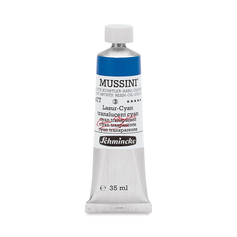 Schmincke : Mussini Yağlı Boya : 35 ml : Translucent Cyan