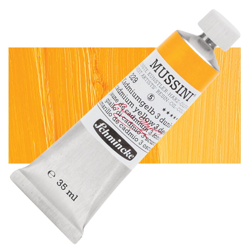 Schmincke : Mussini Yağlı Boya : 35 ml : Cadmium Yellow 3 Deep