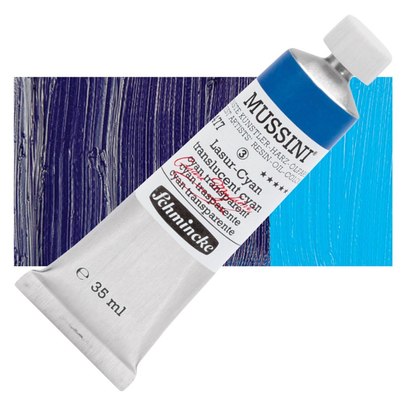 Schmincke : Mussini Yağlı Boya : 35 ml : Translucent Cyan