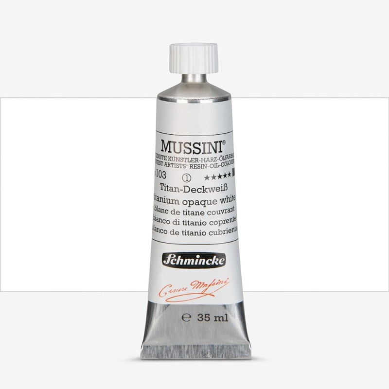 Schmincke : Mussini Yağlı Boya : 35 ml : Titanium Opaque White