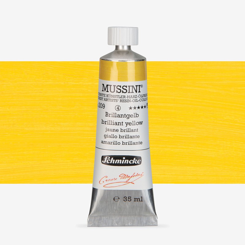 Schmincke : Mussini Yağlı Boya : 35 ml : Cadmium Yellow Hue (Brilliant Yellow)