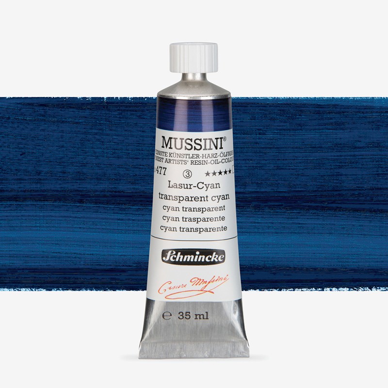 Schmincke : Mussini Yağlı Boya : 35 ml : Translucent Cyan
