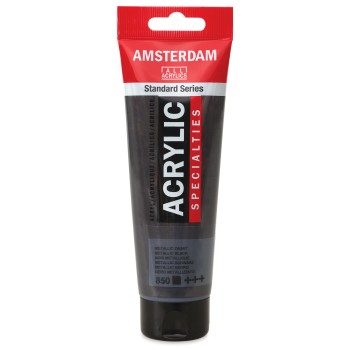 Amsterdam : Standart Akrilik Boya : 120 ml : Metallic Black