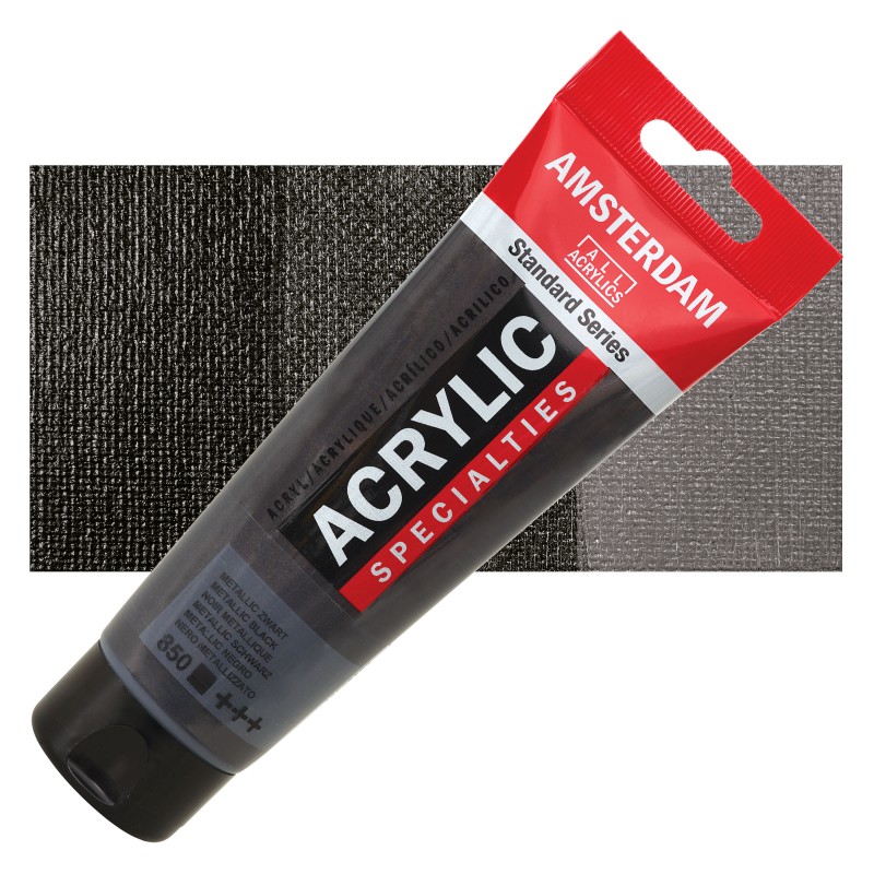 Amsterdam : Standart Akrilik Boya : 120 ml : Metallic Black