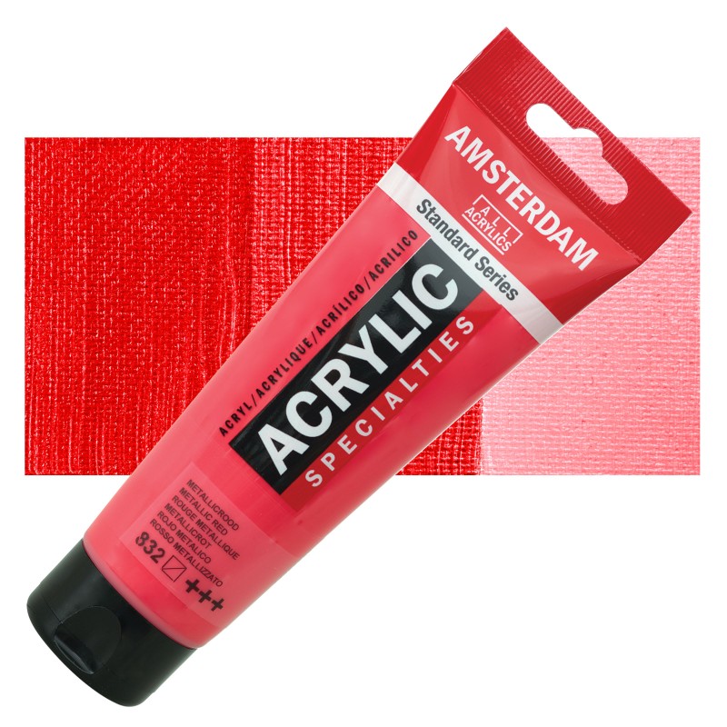 Amsterdam : Standart Akrilik Boya : 120 ml : Metallic Red