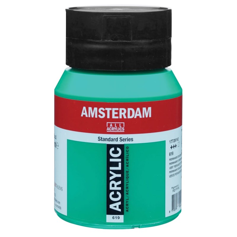 Amsterdam : Standart Akrilik Boya : 500 ml : Permanent Green Deep