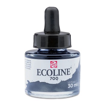 Talens : Ecoline : Sıvı Sulu Boya : 30 ml : Black