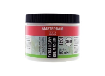 Amsterdam : Extra Heavy Gel Medium : 021 : Gloss : 500 ml