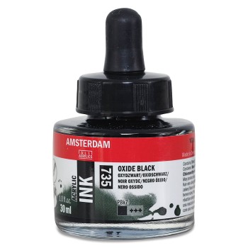 Amsterdam : Akrilik Mürekkep : 30 ml : Oxide Black