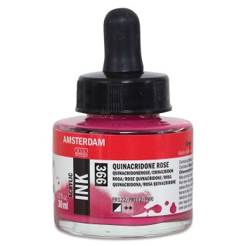 Amsterdam : Akrilik Mürekkep : 30 ml : Quinacridone Rose