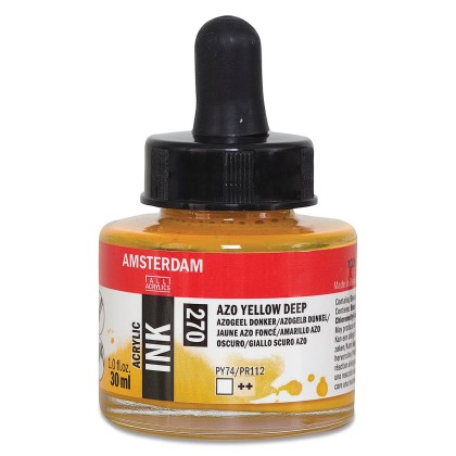 Amsterdam : Akrilik Mürekkep : 30 ml : Azo Yellow Deep
