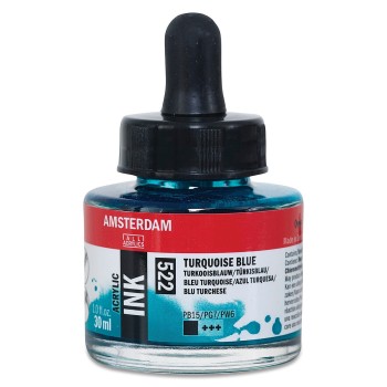 Amsterdam : Akrilik Mürekkep : 30 ml : Turquoise Blue
