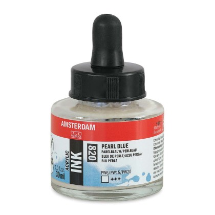 Amsterdam : Akrilik Mürekkep : 30 ml : Pearl Blue