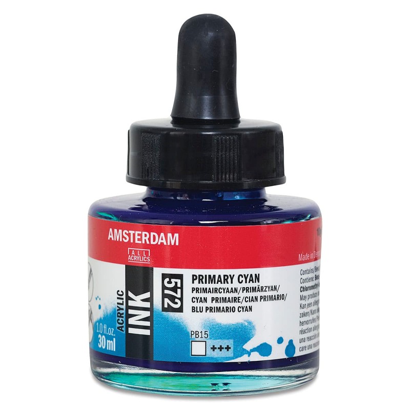 Amsterdam : Akrilik Mürekkep : 30 ml : Primary Cyan