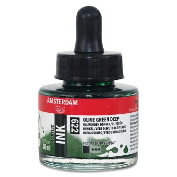 Amsterdam : Akrilik Mürekkep : 30 ml : Olive Green Deep