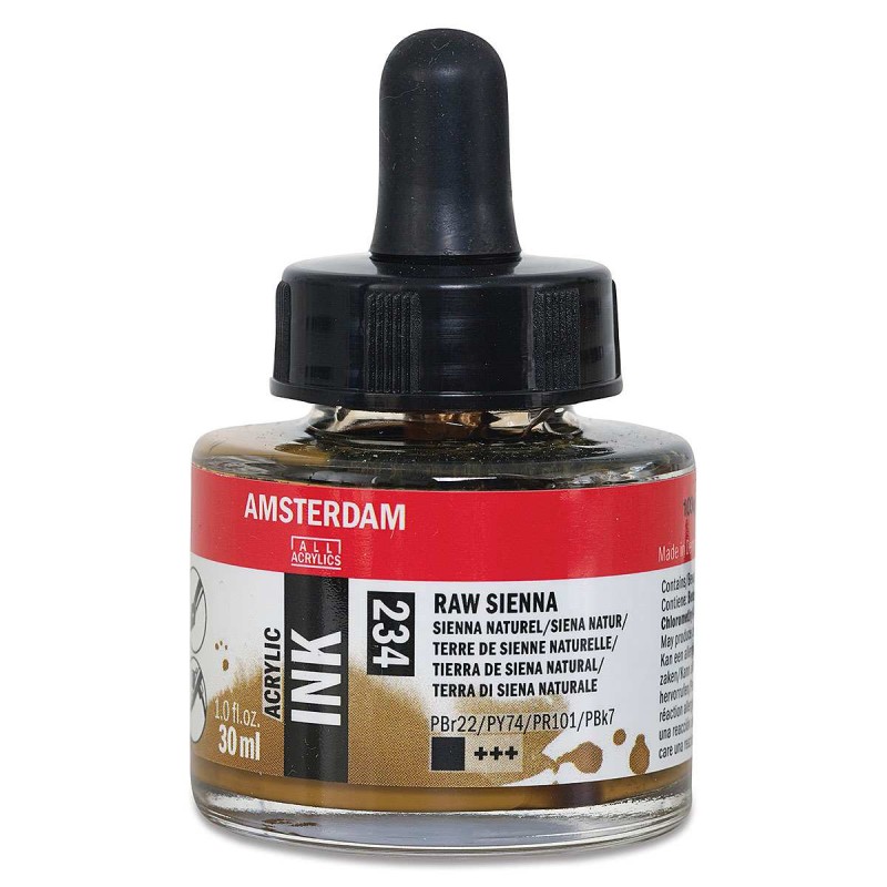 Amsterdam : Akrilik Mürekkep : 30 ml : Raw Sienna