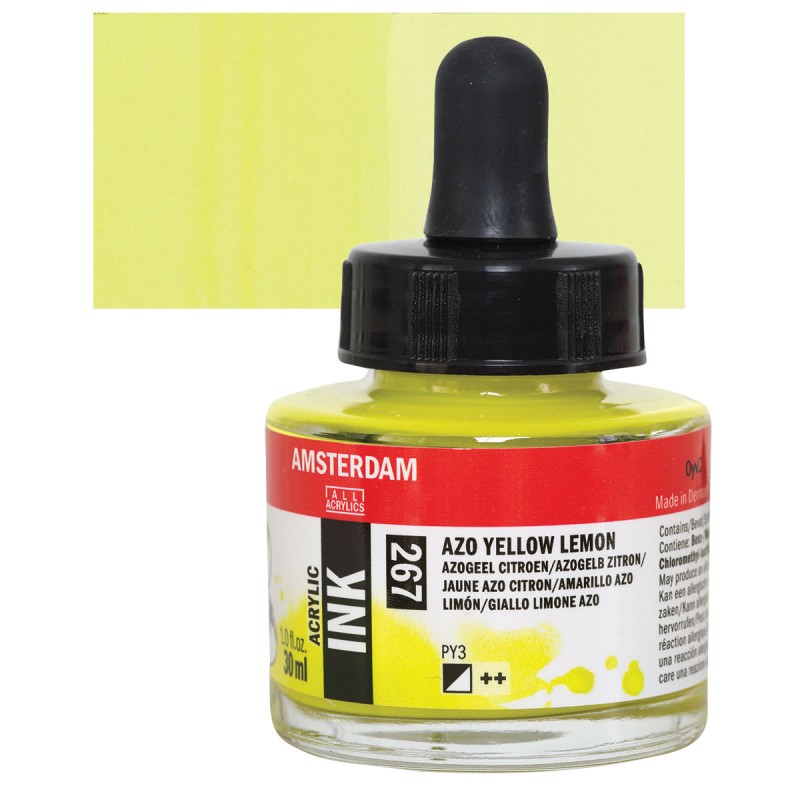 Amsterdam : Akrilik Mürekkep : 30 ml : Azo Yellow Lemon