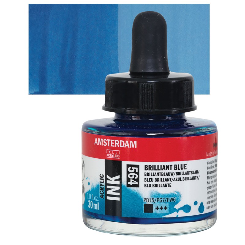 Amsterdam : Akrilik Mürekkep : 30 ml : Brilliant Blue
