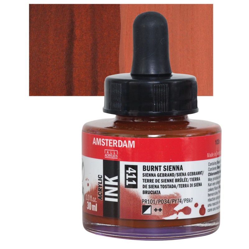 Amsterdam : Akrilik Mürekkep : 30 ml : Burnt Sienna