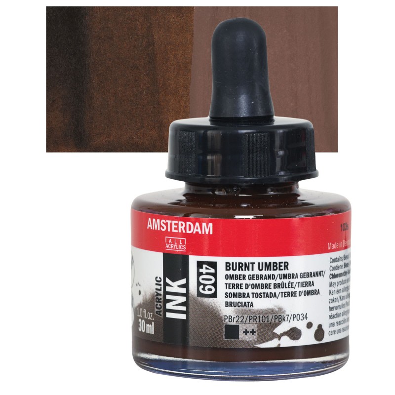Amsterdam : Akrilik Mürekkep : 30 ml : Burnt Umber 