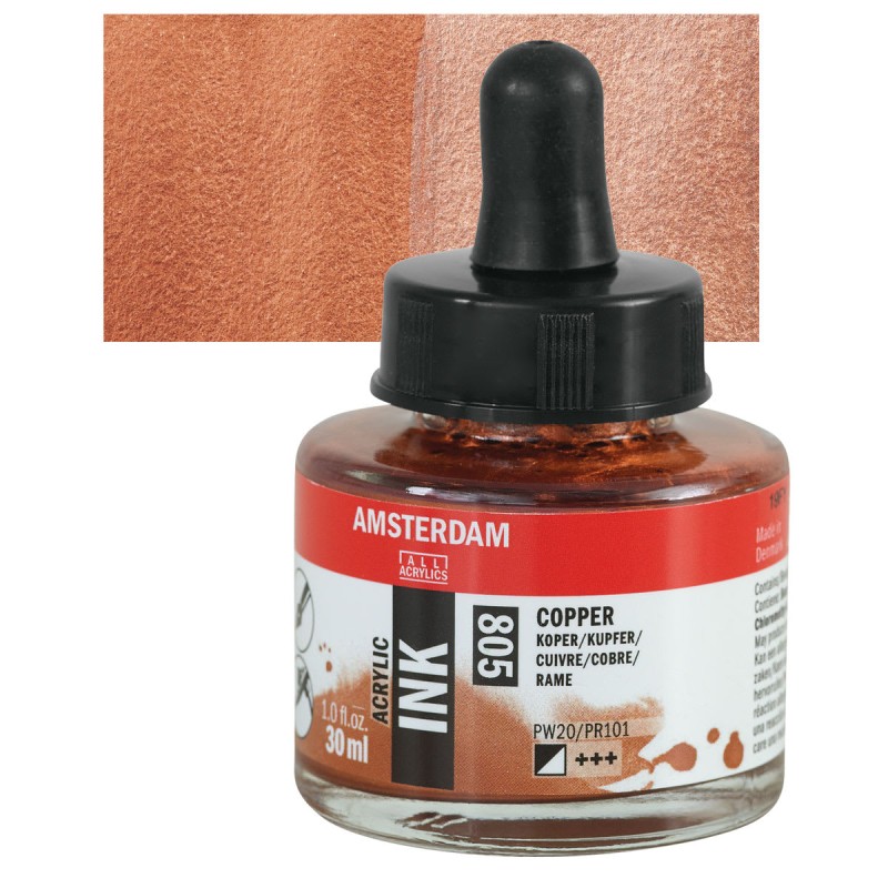 Amsterdam : Akrilik Mürekkep : 30 ml : Copper