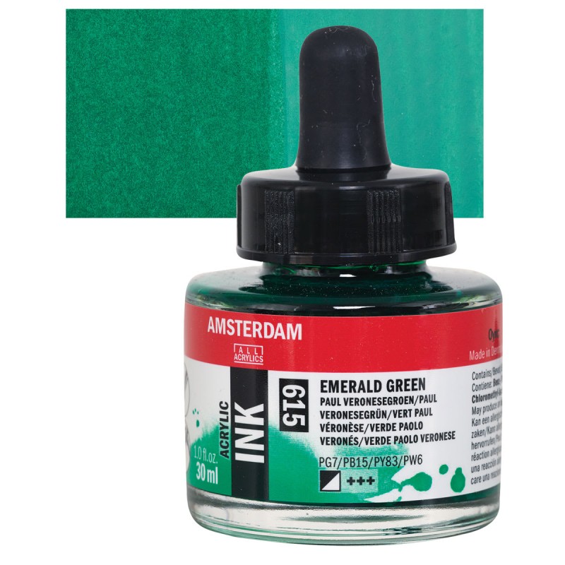 Amsterdam : Akrilik Mürekkep : 30 ml : Emerald Green
