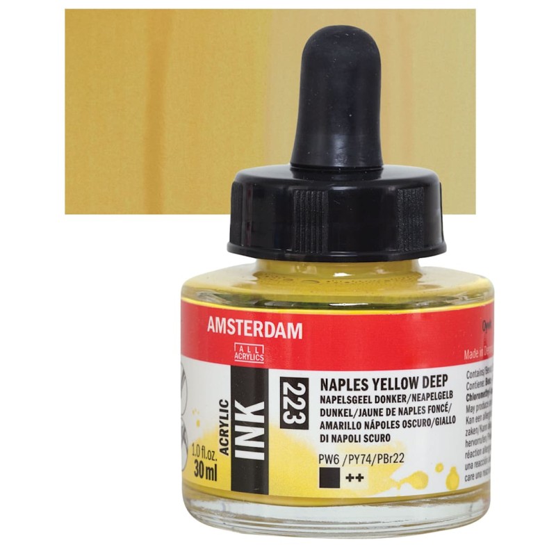 Amsterdam : Akrilik Mürekkep : 30 ml : Naples Yellow Deep