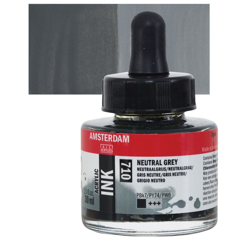 Amsterdam : Akrilik Mürekkep : 30 ml : Neutral Grey