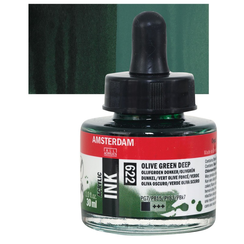 Amsterdam : Akrilik Mürekkep : 30 ml : Olive Green Deep