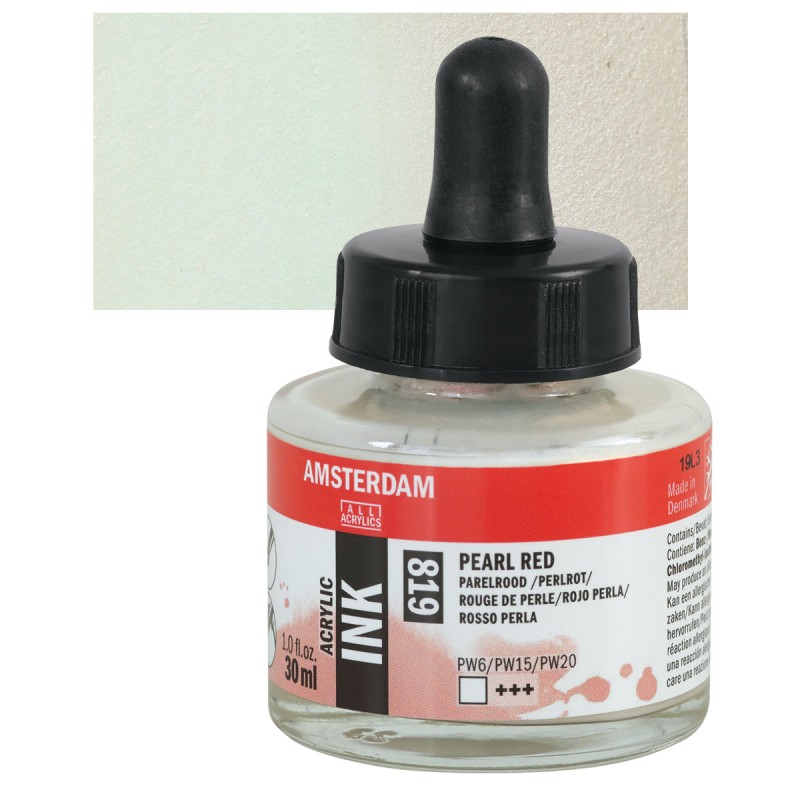 Amsterdam : Akrilik Mürekkep : 30 ml : Pearl Red