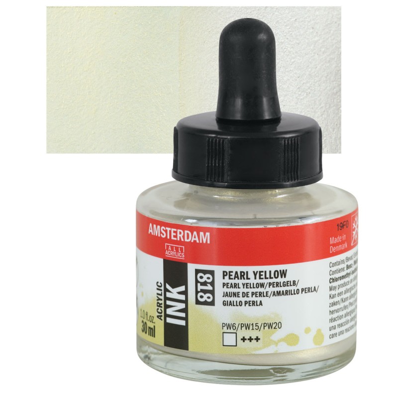 Amsterdam : Akrilik Mürekkep : 30 ml : Pearl Yellow